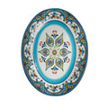 Zanzibar Ceramic Artisan Design 16-Inch Oval Serving Platter