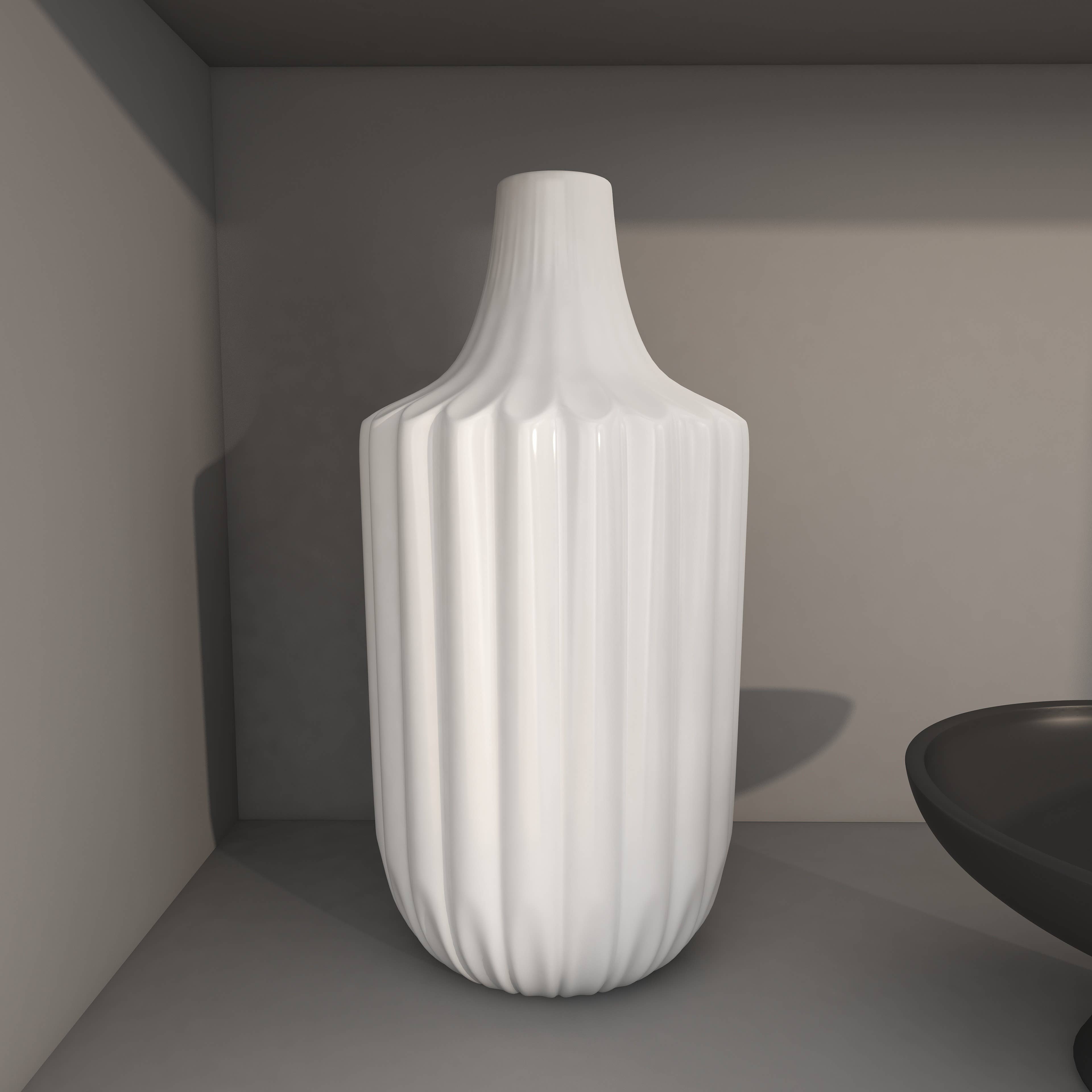 Modern White Ceramic Vase