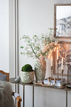 7.5x7.5x14.5" Verdant Whisper Ceramic Vase