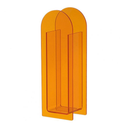 Translucent Acrylic Flower Vase: Orange. Final Sale