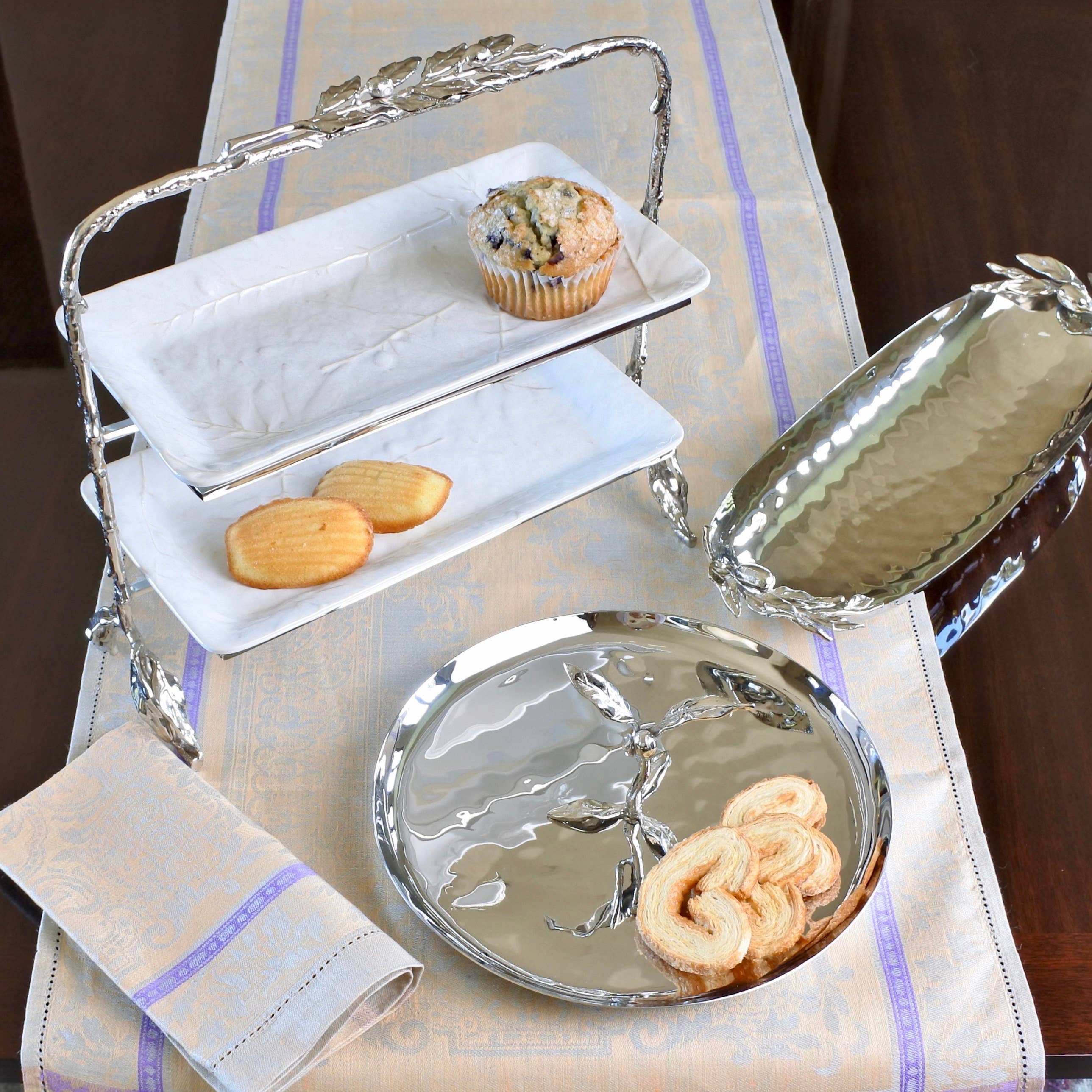 Oliveira Stainless Steel Coupe Tray