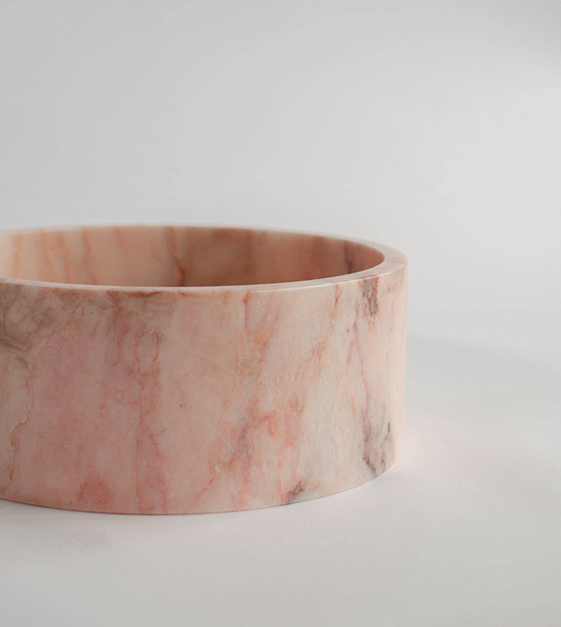 PINK MARBLE CYLINDER BOWL