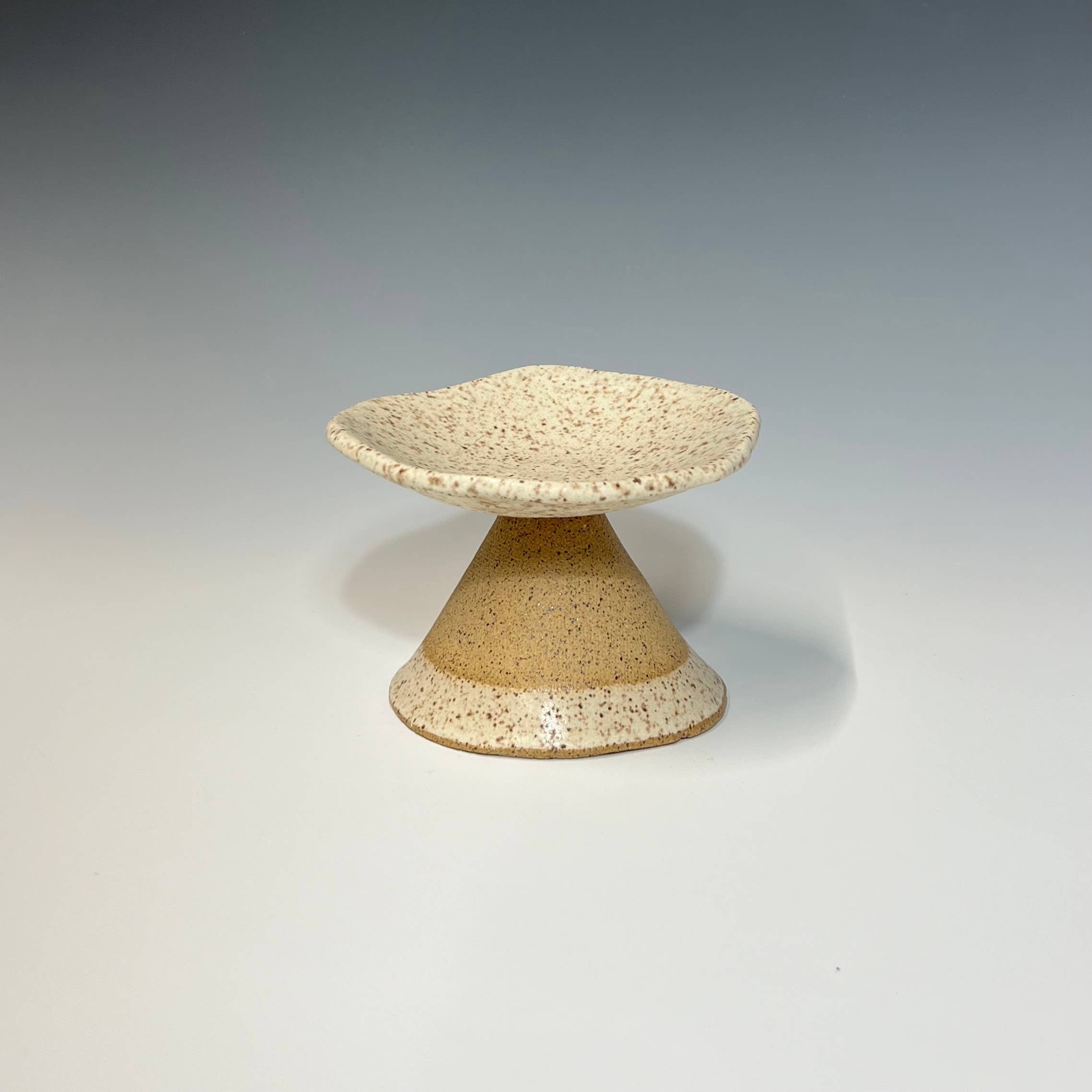 Medium Footed Dish: Agate