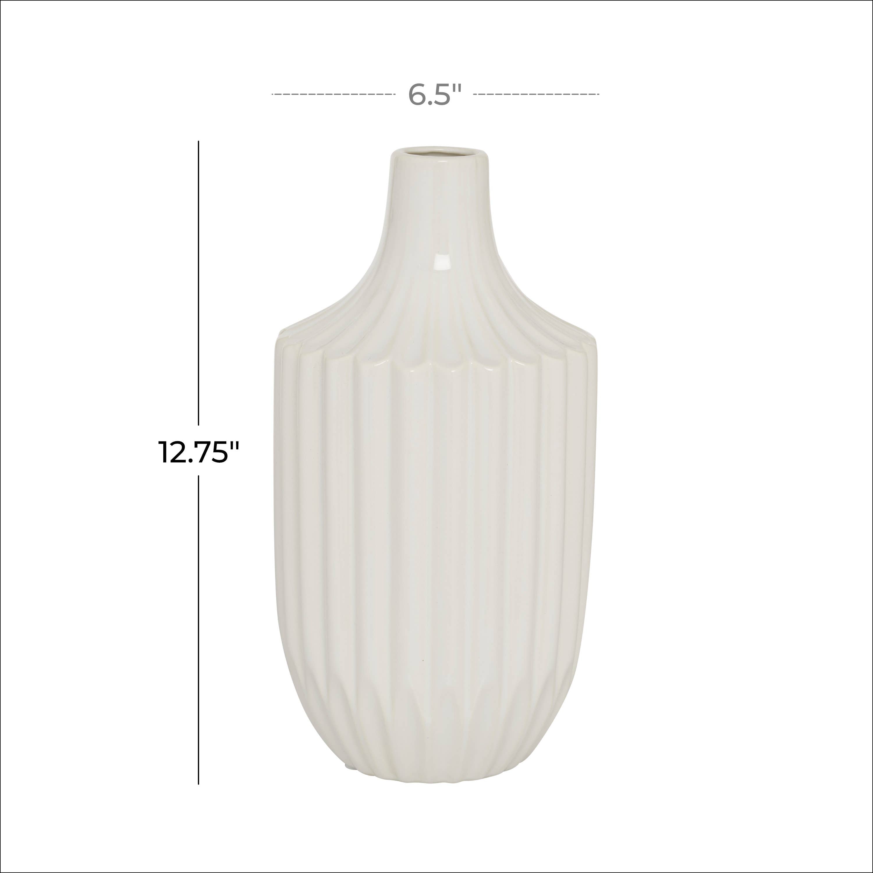 Modern White Ceramic Vase