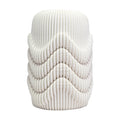 White Textured Vase