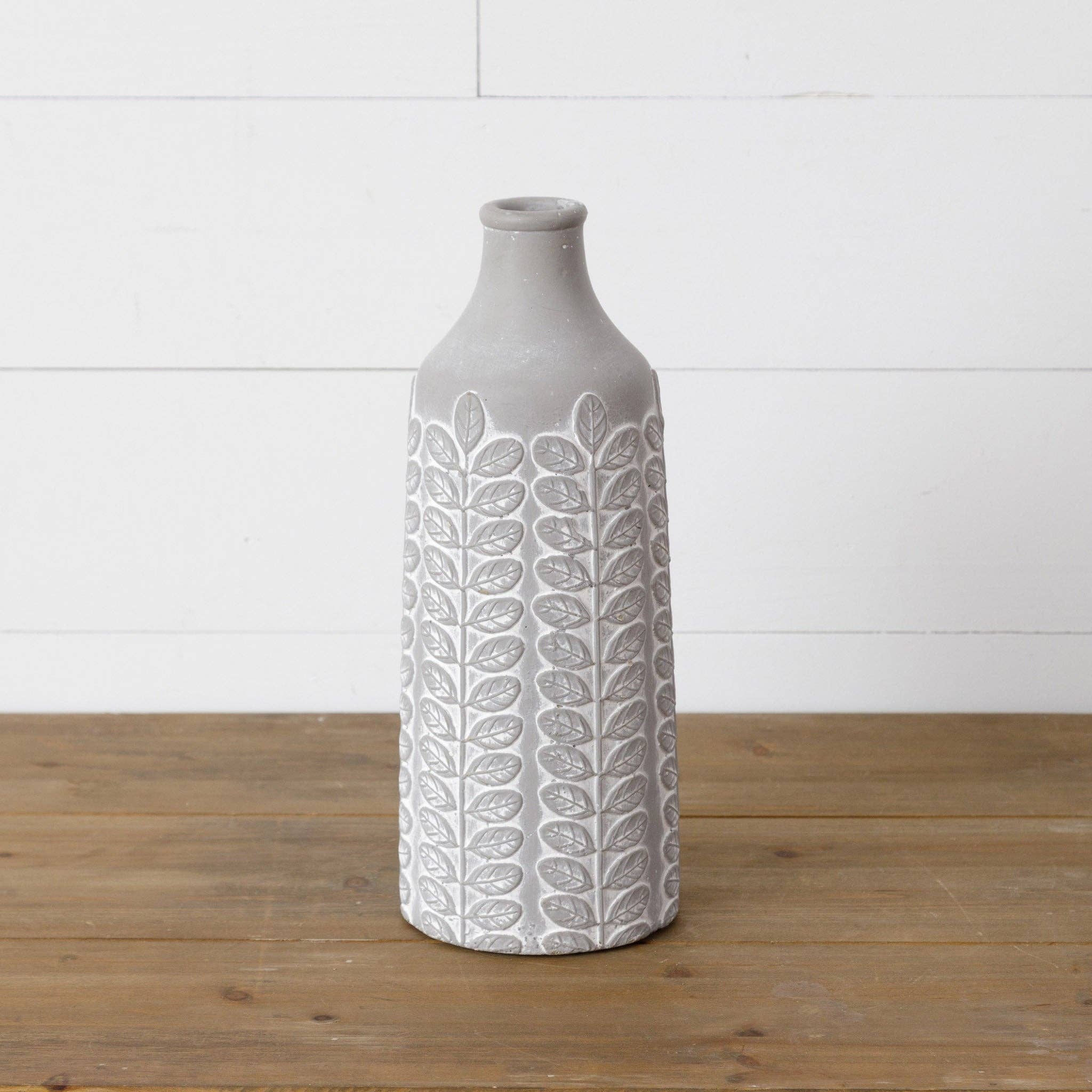 Dried/Decor Vase - Embellished Cement DRIED ONLY