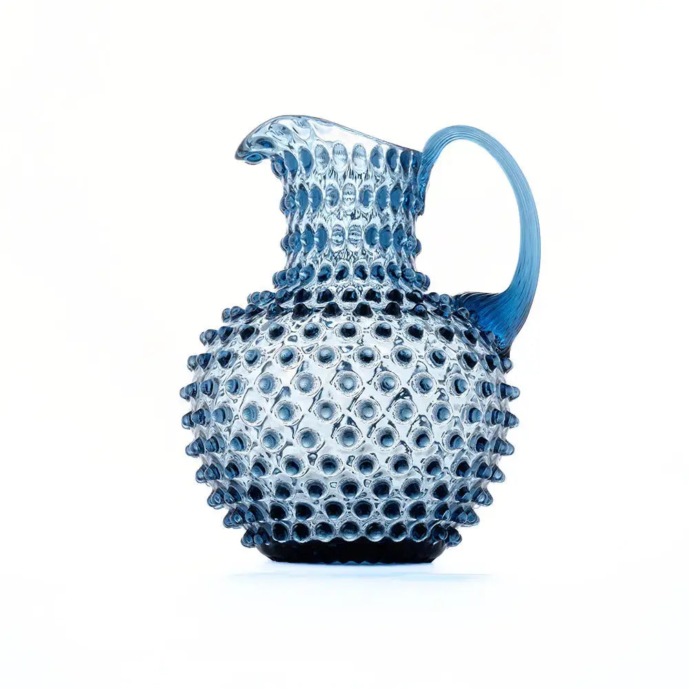 Handblown Hobnail 2L Jug - Midnight Blue