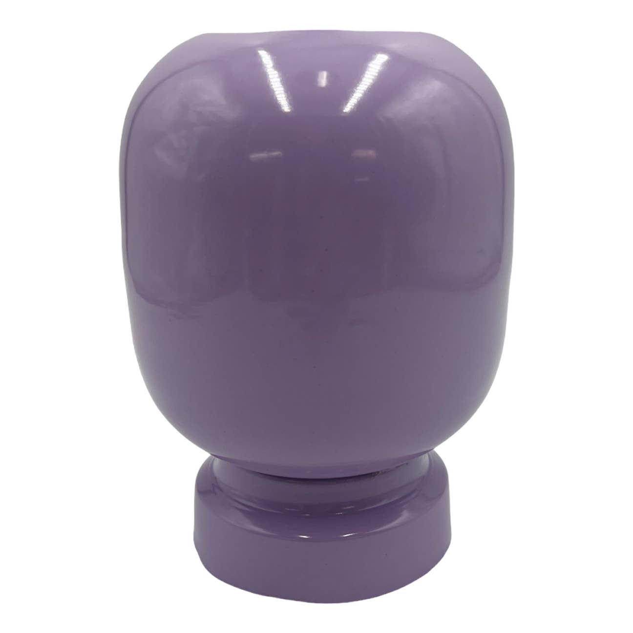 8" High Iron Round Planter Vase: Lavender