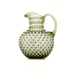 Handblown Hobnail 2L Jug - Moss Green