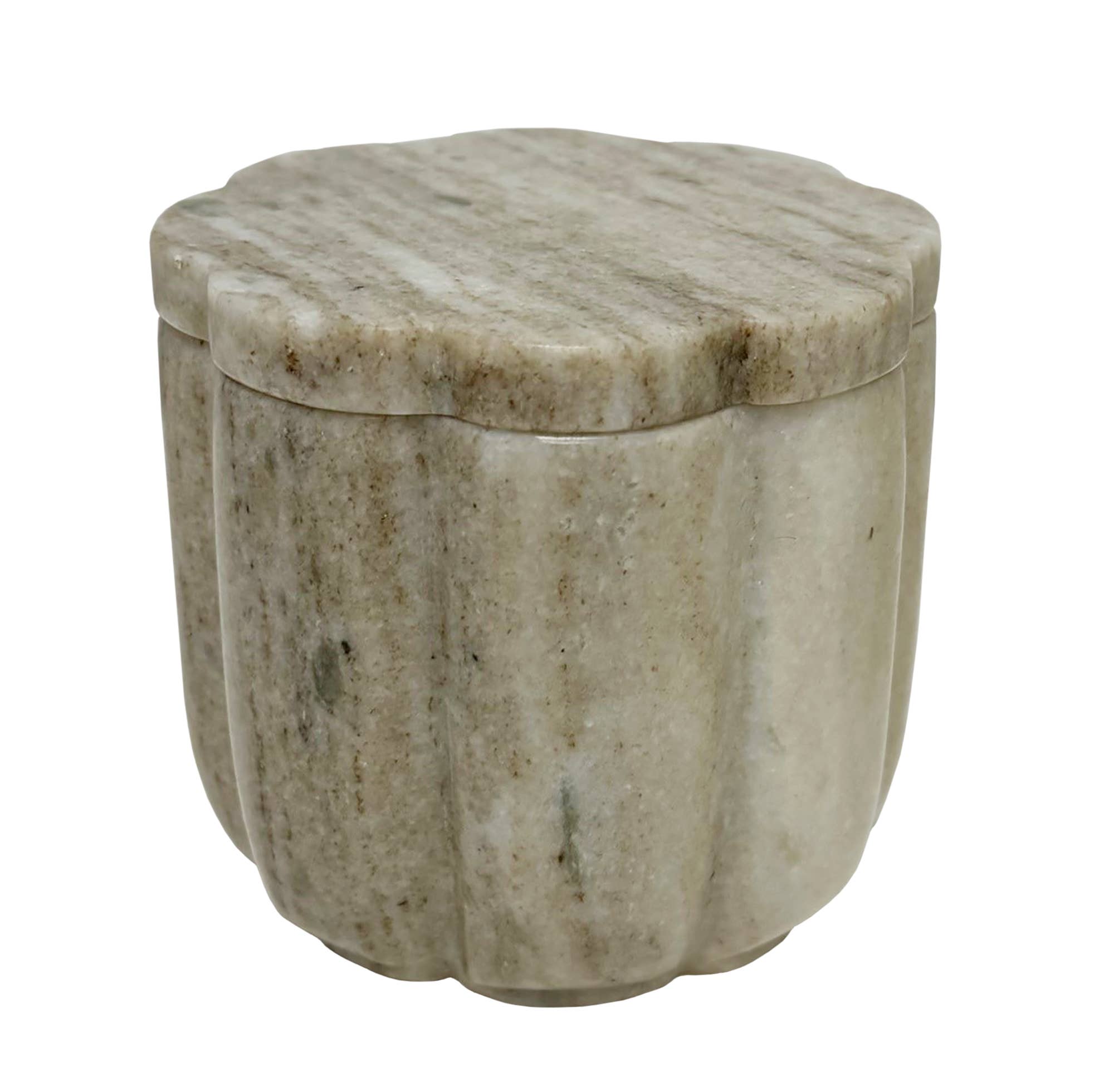 White Musk & Bamboo Marble Candle