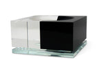 Shallow Black Clear Shallow Bowl