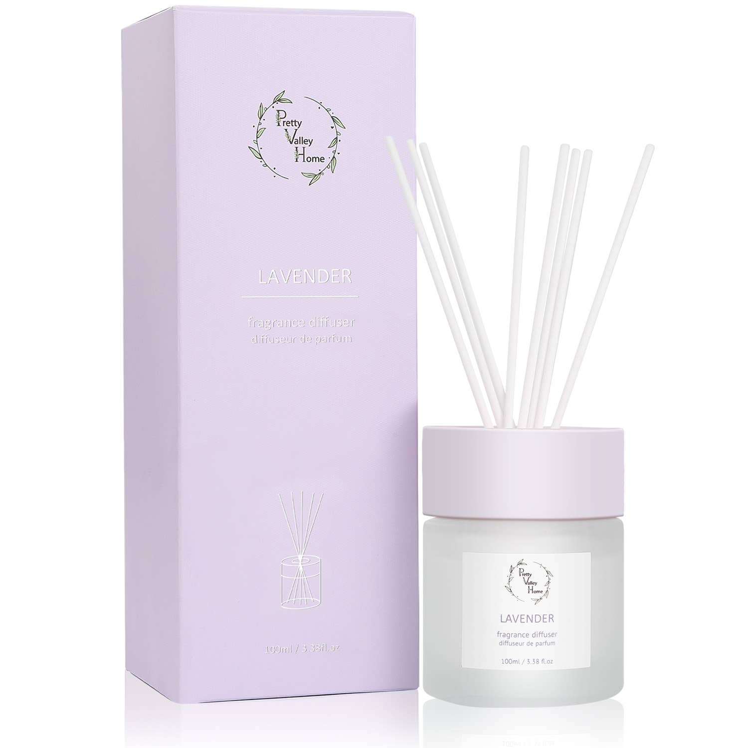Reed Diffuser Set 100Ml / 3.38fl OZ Gift Box - Lavender