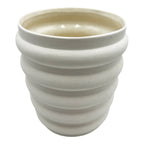 Modern Ceramic Vase in Beige: Large