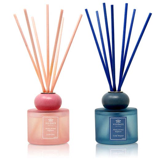 Set of 2 Diffusers - Blue, Pink