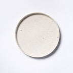 White Cake Stand 11" stoneware ceramic