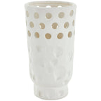 Coastal White Ceramic Vase