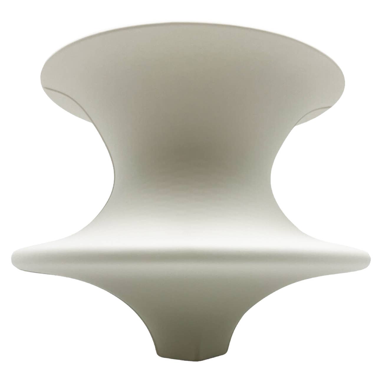 8" High Modern Ceramic Vase in White