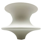 8" High Modern Ceramic Vase in White