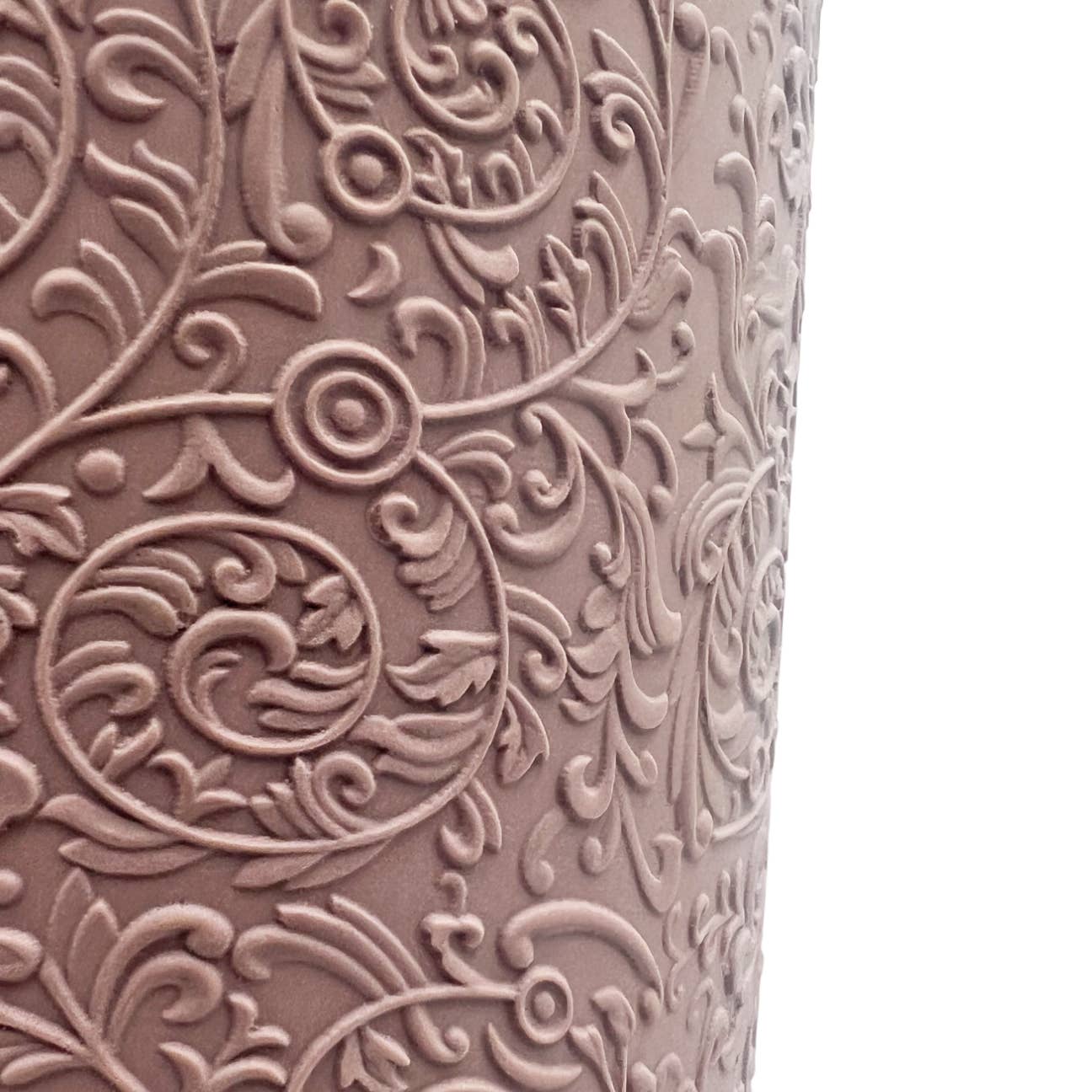 12" High Modern Ceramic Vase: Pink