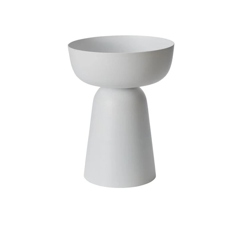 White Rize Collection Footed Bowl, 10" X 13.25".
