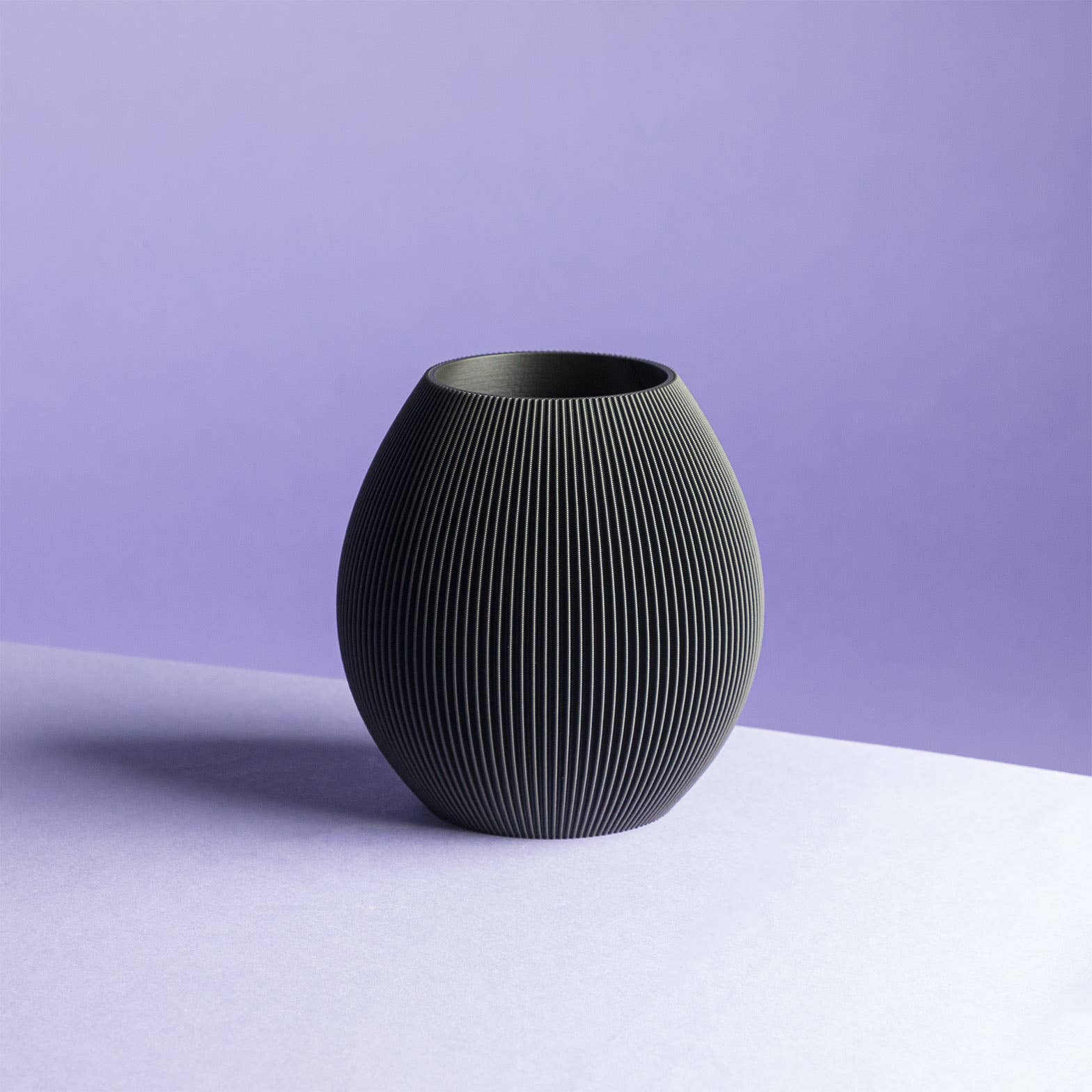 RUND | M | Vase | 3D-Druck | Classic- BLK