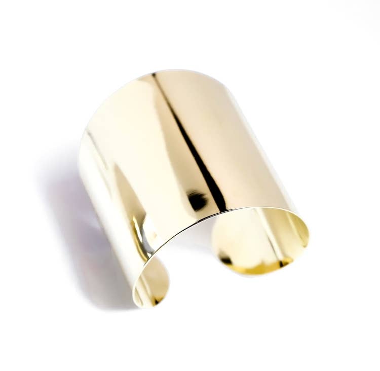 Brass Mega 4" Armlet upper arm cuff: Gold