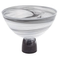 Milky Way Footed Alabaster Glass Centerpiece Bowl D10 x H7