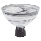 Milky Way Footed Alabaster Glass Centerpiece Bowl D10 x H7