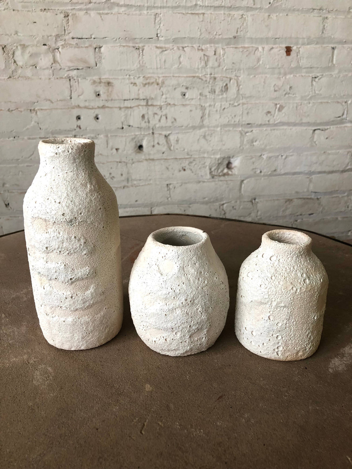 White Crater Vase Collection