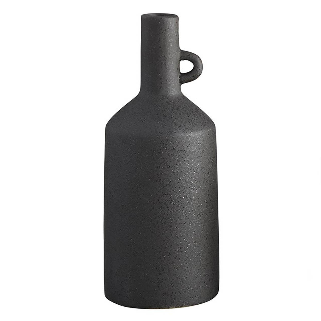 Grey 1 Handle Vase Lg
