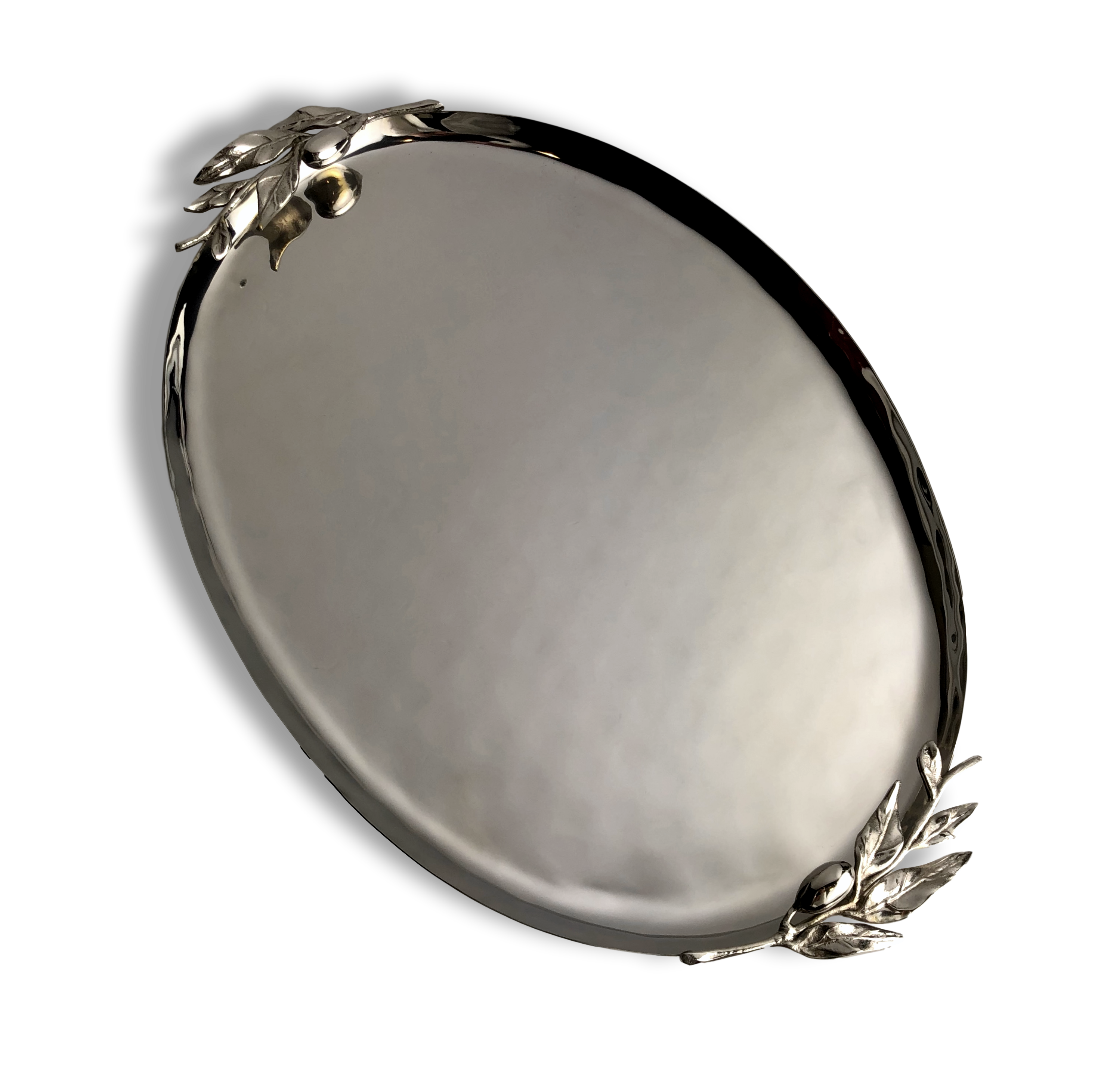 Oliveira Stainless Steel Large Oval Tray