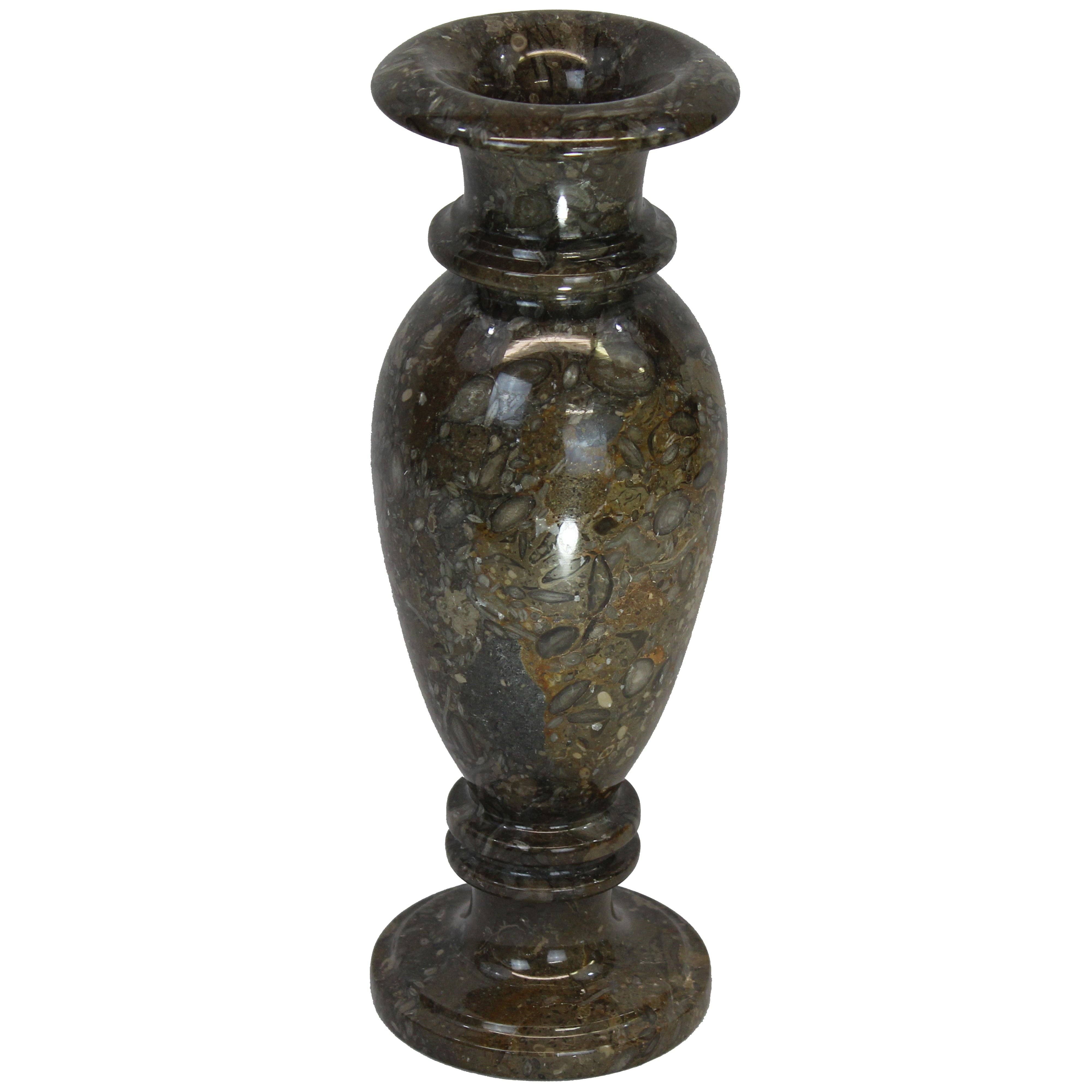 Decorative Marble Gray 12" Table Vase