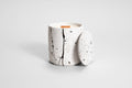 Handcrafted white splash concrete soy candle | Medio