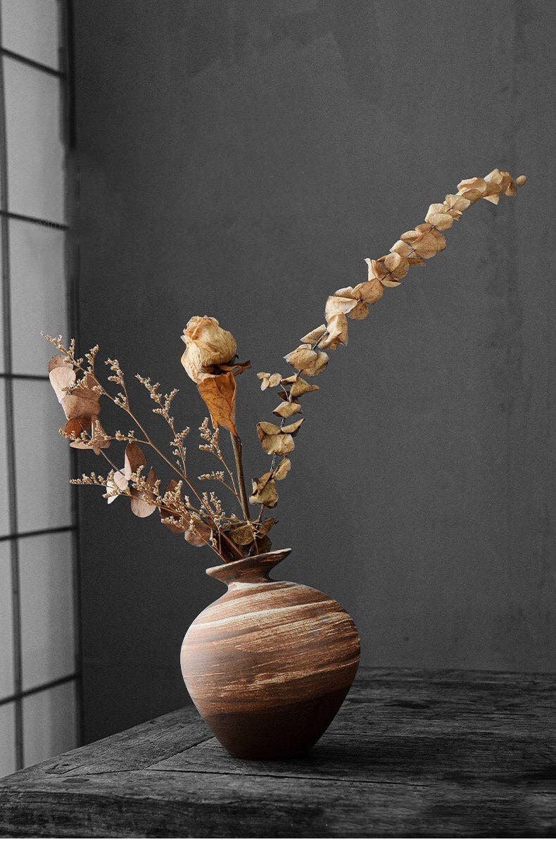 Gohobi Handmade Ikebana Vase, Japanese vase, Colourful set,