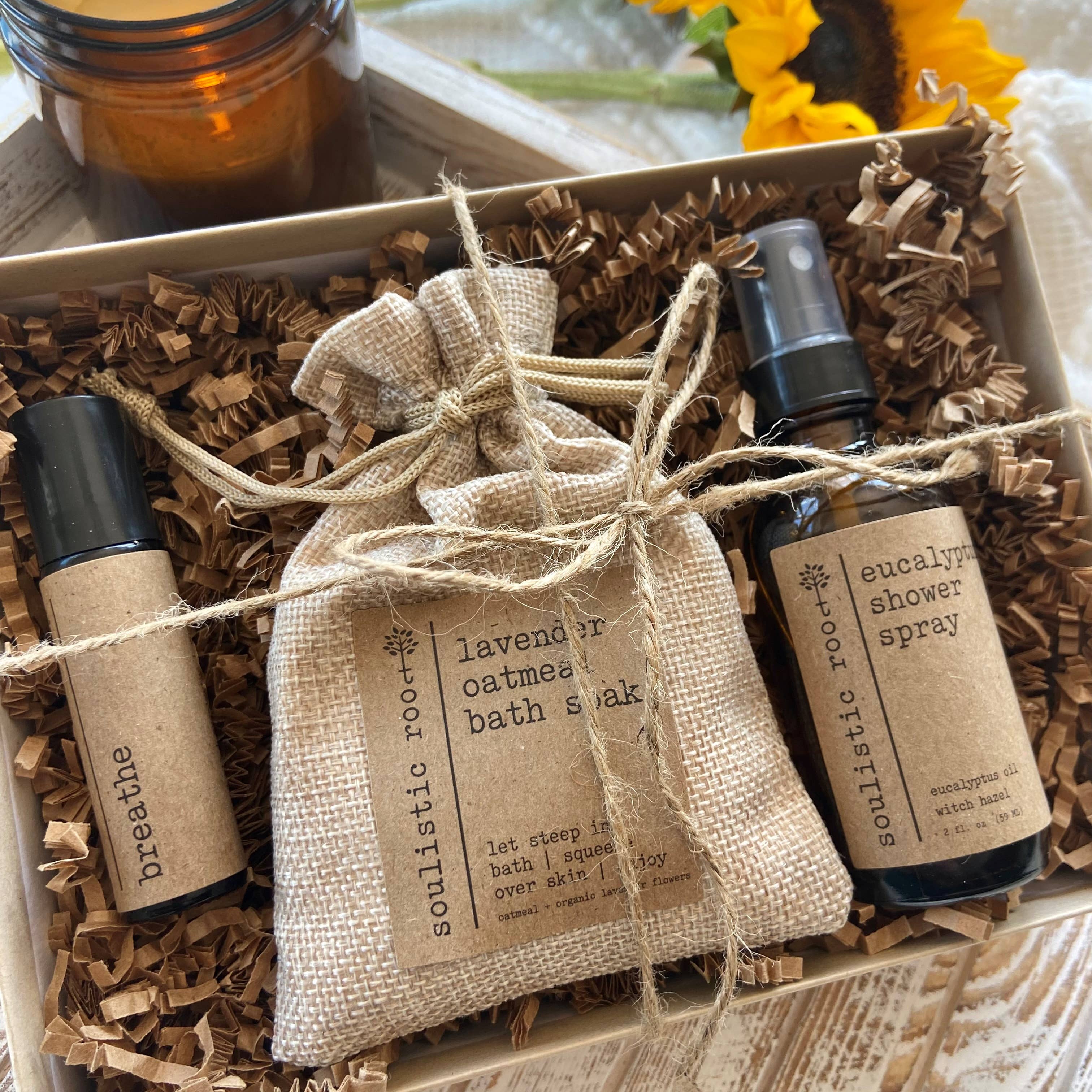 Rejuvenate Gift Set | Shower Spray | Breathe | Oatmeal Soak