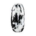 Gisli Black & White Glass Decorative Vase