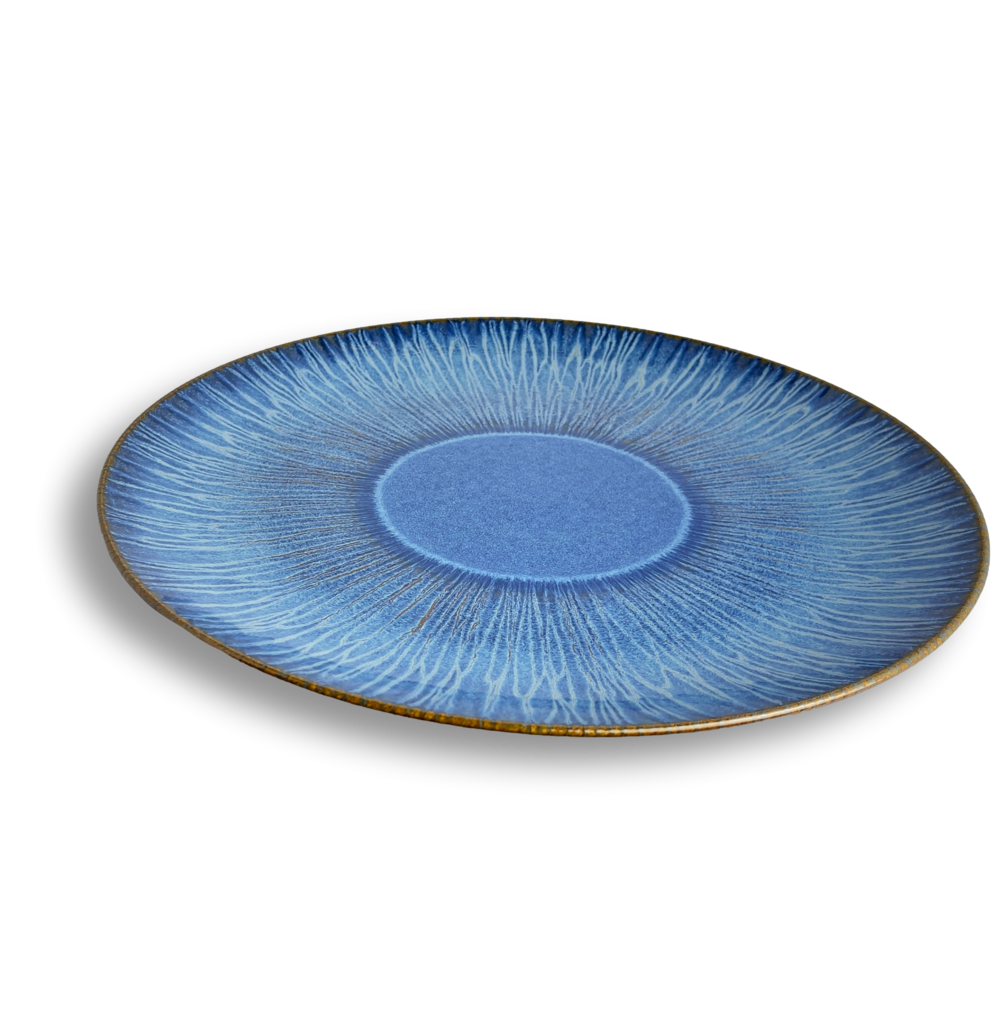 Stillwater Azul Round Serving Platter