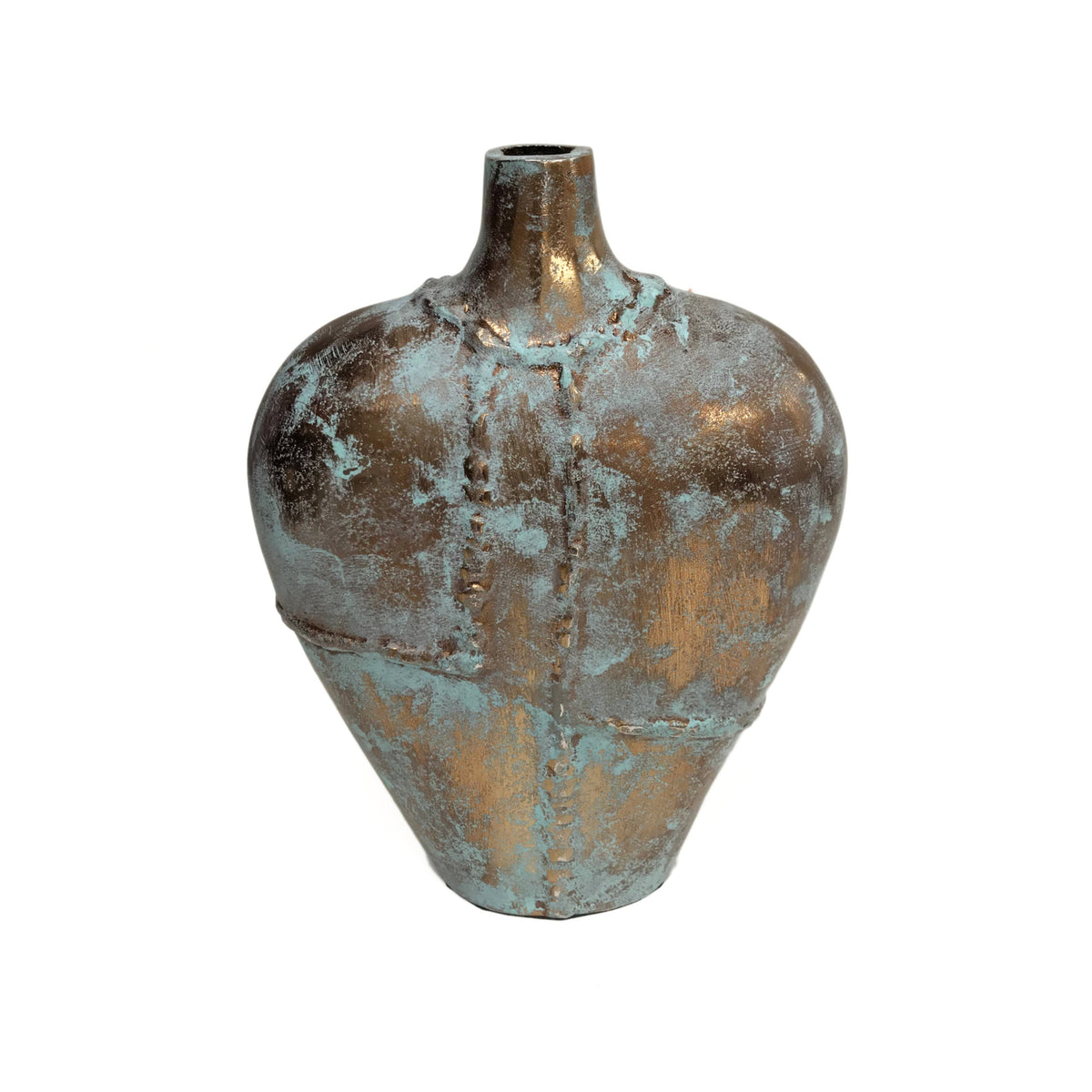 Caribbean Copper Heart-Shape Vase