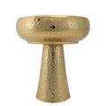Dante Gold Aluminum Tall Floral Pedestal, 12h"