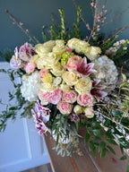 Mother's Day Arrangement in Vase: Over The Top